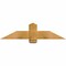 Ekena Millwork Eugene Rough Sawn Timber Gable Bracket, Western Red Cedar, 48"W x 12"H x 2"D x 6"F, 6/12 Pitch GBW048X12X0206EUG00RWR - alternate 1